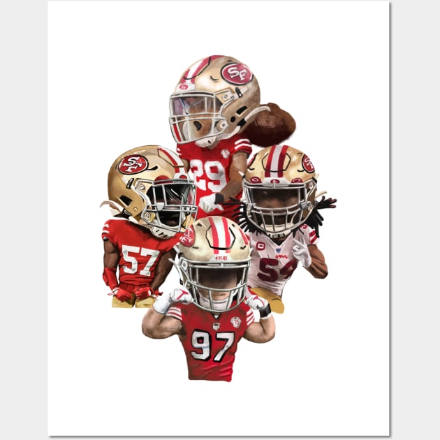 Niners D! Wall Art by ericjueillustrates